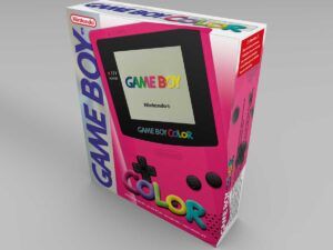 Caja consola Game Boy Color Pink, caja Game Boy Color Rosa