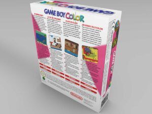 Caja consola Game Boy Color Pink, caja Game Boy Color Rosa