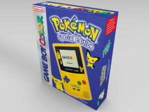 Caja consola Game Boy Color Pokemon, caja Game Boy Color Pokemon