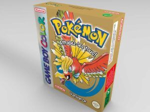Caja consola Game Boy Color Pokemon Oro Fr, caja Game Boy Color Pokemon Oro