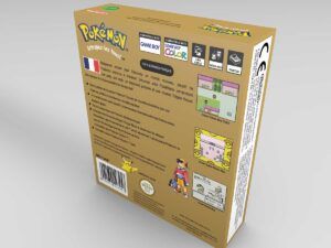 Caja consola Game Boy Color Pokemon Oro Fr, caja Game Boy Color Pokemon Oro