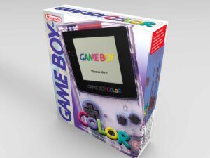 Caja consola Game Boy Color Transparente, caja Game Boy Color Transparente
