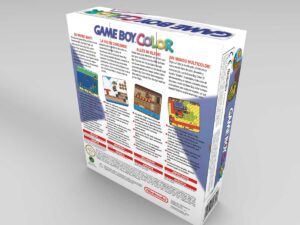 Caja consola Game Boy Color Transparente, caja Game Boy Color Transparente