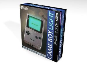 Caja consola Game Boy Light Silver, caja Game Boy Light Silver
