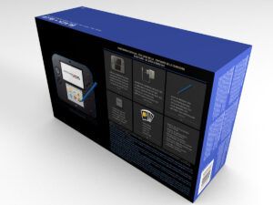 Caja consola Nintendo 2DS Negra y Azul, caja 2DS Negra y Azul