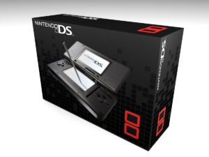Caja consola Nintendo DS Negra, caja DS Negra