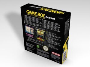Caja consola Nintendo Game Boy Pocket Amarilla, caja Game Boy Pocket Amarilla