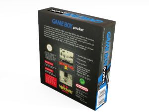 Caja consola Nintendo Game Boy Pocket Azul, caja Game Boy Pocket Azul