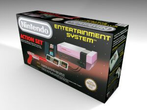 Caja consola Nintendo NES Fra, caja vacía NES Fra