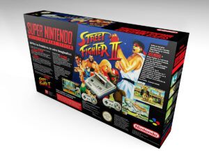 Caja consola Nintendo SNES Street Fighter 2 , caja SNES Street Fighter 2