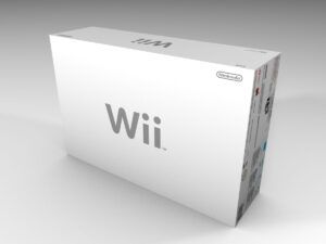 Caja consola Nintendo Wii blanca, caja vacía Wii blanca