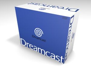 Caja consola Sega Dreamcast, caja vacía Dreamcast