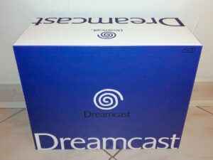Caja consola Sega Dreamcast, caja vacía Dreamcast