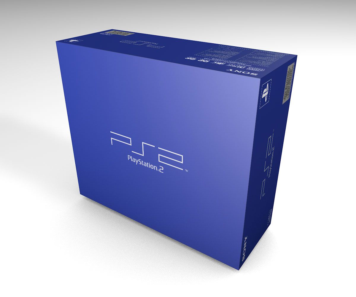 Caja consola PlayStation 2 Fat PAL, caja vacía PS2 Fat