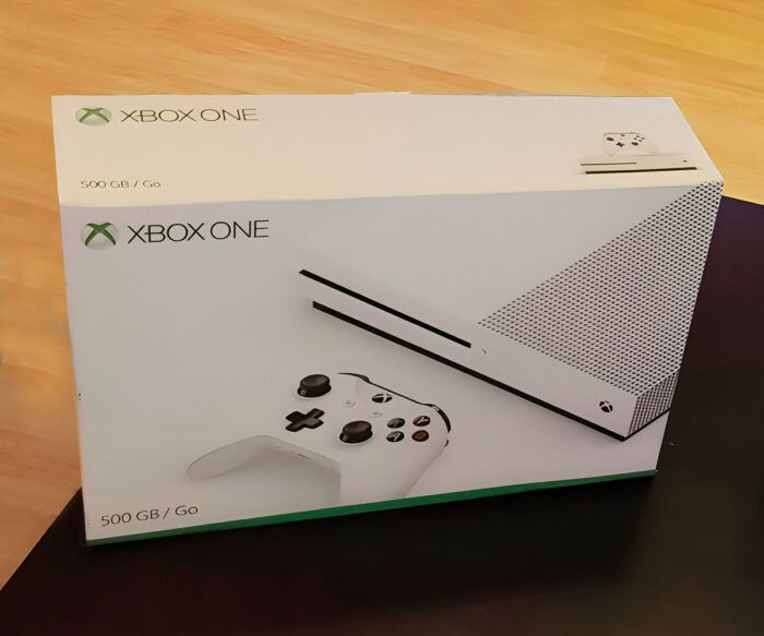 Caja consola Xbox One S blanca, caja vacía Xbox One S blanca