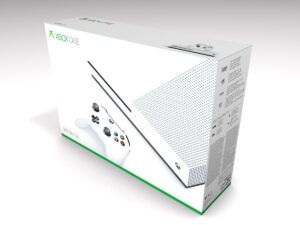 Caja consola Xbox One S blanca, caja vacía Xbox One S blanca