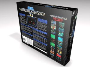 Caja consola Mega Drive 2, caja vacía Mega Drive 2