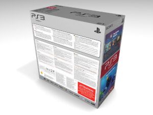 Caja consola PlayStation 3 Slim 320GB Plata, Caja PS3 Slim 320GB Plata