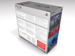 Caja consola PlayStation 3 Slim 320gb, caja vacía PS3 Slim 320gb