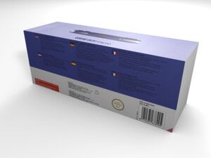 Caja consola Nintendo Game Boy Micro azul, caja Game Boy Micro azul