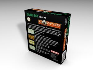 Caja consola Nintendo Game Boy Pocket Soccer, caja Game Boy Pocket Soccer