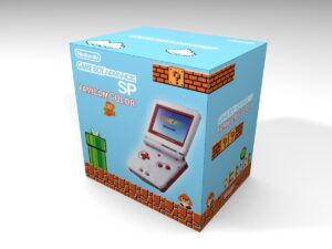 Caja consola Nintendo Game Boy Advance SP Famicom, caja Game Boy Advance SP Famicom