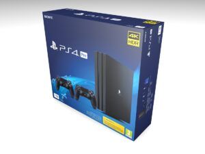 Caja consola Sony PS4 Pro, caja vacía PS4 Pro