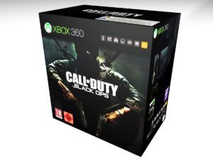Caja consola Xbox 360 Call of Duty, caja Xbox 360 Call of Duty