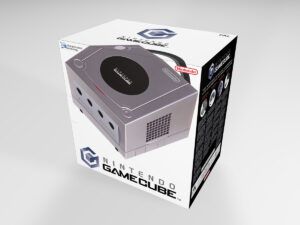 Caja consola GameCube Plata, caja vacía GameCube Plata