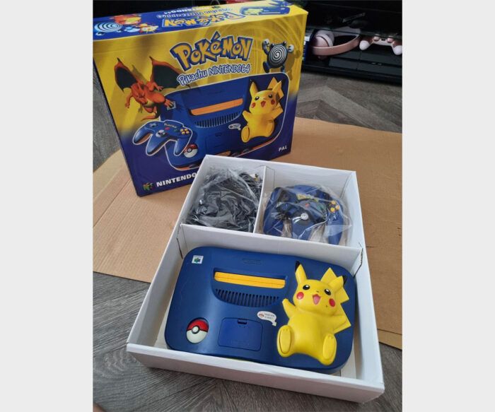 Caja consola Nintendo 64 Pokémon, caja N64 Pokemon