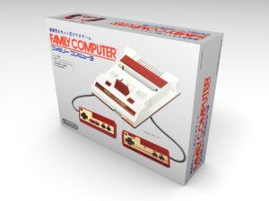 Caja consola Nintendo Famicon, caja Famicon