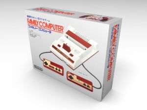 Caja consola Nintendo Famicon, caja Famicon