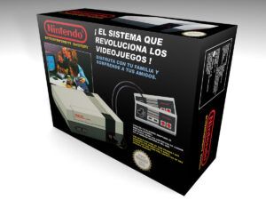 Caja consola Nintendo NES Es, caja NES Es