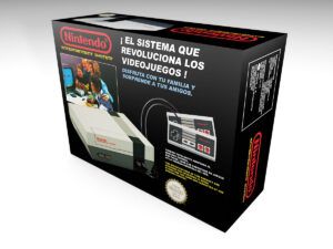 Caja consola Nintendo NES Es, caja NES Es