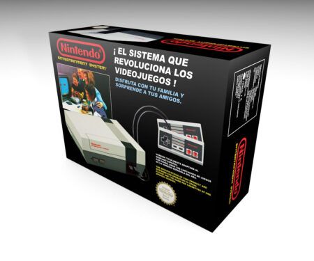 Caja consola Nintendo NES Es, caja NES Es