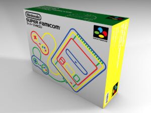 Caja consola Super Famicon, caja SNES Famicon