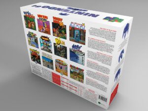 Caja consola Nintendo 64 Midnight Blue, caja N64 Midnight Blue