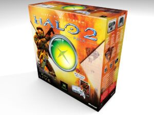 Caja consola Xbox Clásica Halo 2, caja vacía Xbox Clásica Halo 2