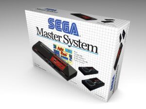 Caja consola Master System 1 Alex Kidd, caja vacía Master System 1 Alex Kidd