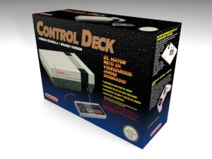 Caja consola Nintendo NES Control Deck, caja NES Control Deck