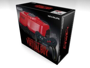 Caja consola Nintendo Virtual Boy, caja vacía Virtual Boy