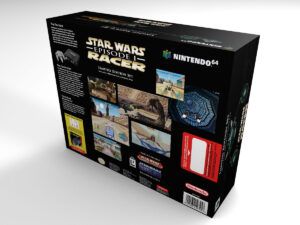 Caja consola Nintendo 64 Star Wars Racer NTSC, caja N64 Star Wars Racer NTSC