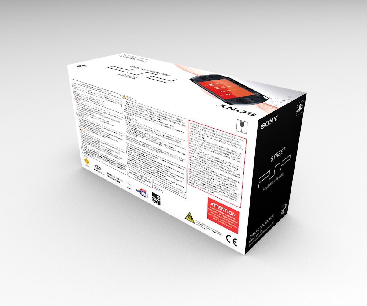 Caja consola PSP Street E1004, caja PSP Street