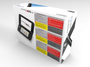 Caja consola 3DS XL azul, caja 3DS XL azul