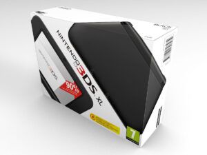 Caja consola 3DS XL negra, caja 3DS XL negra