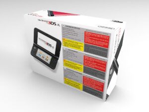 Caja consola 3DS XL roja, caja 3DS XL roja