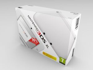 Caja consola 3DS XL blanca, caja 3DS XL blanca