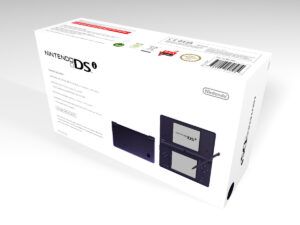 Caja consola DSi azul, caja DSi azul