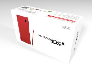 Caja consola DSi roja, caja DSi roja
