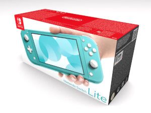 Caja consola Switch Lite Turquesa, caja Switch Lite Turquesa